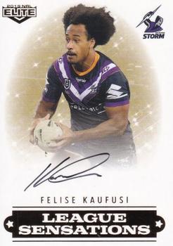 2019 NRL Elite - League Sensation Signature Series #LS07 Felise Kaufusi Front